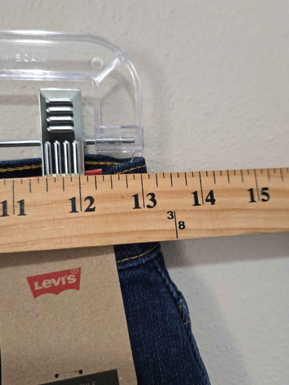 Levi's High Rise Wide Leg Jeans 26 Dark Wash NWT - Picture 7 of 8